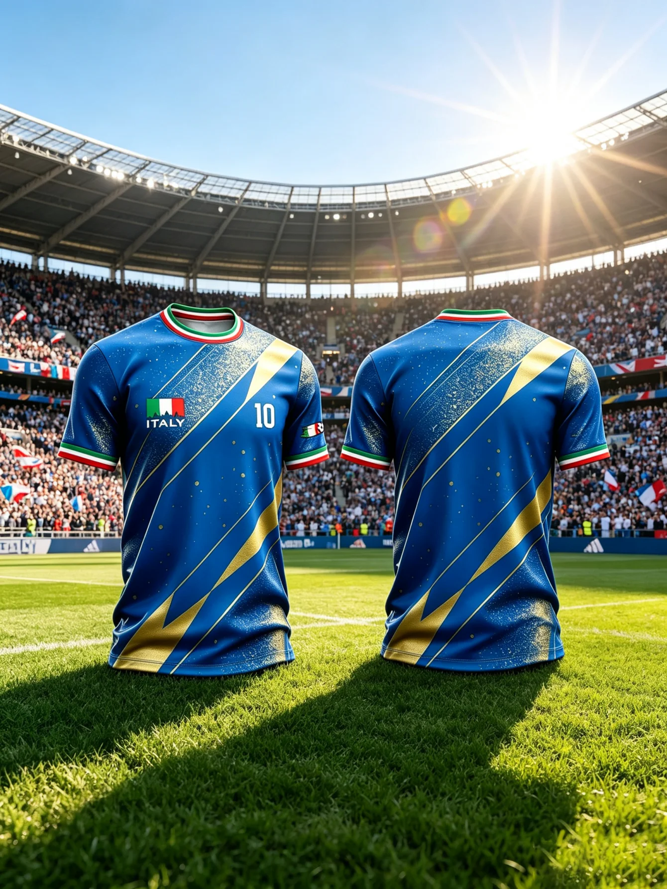 Number 10 football jersey men's quick drying short sleeved fan version jersey front and back display training suit