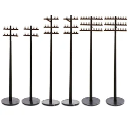 Phones Poles Trains Scenery Accessory Power Pole Telegraph Phones Pole Railroad Railway Model Diorama Toy Traffic