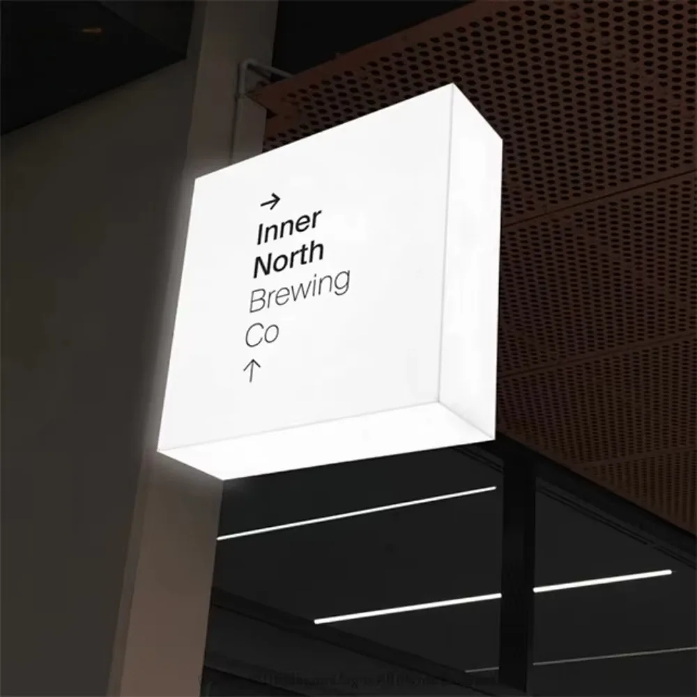 Led Luminous Signs Customized Signboard Double-Sided Single Side Lightbox Advertising Lighting External Sign Shop Display