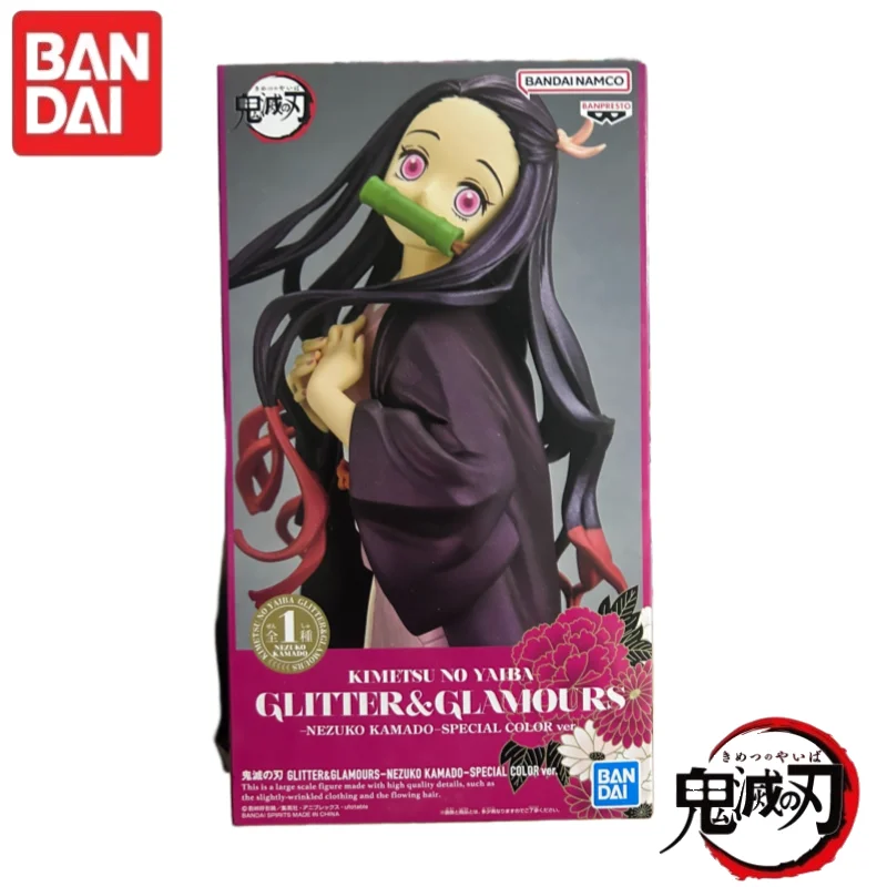 In Voorraad Originele Bandai Banpresto Demon Slayer Glitter Glamours Nezuko Anime Actiefiguren Model Speelgoed desktop Ornament Geschenken