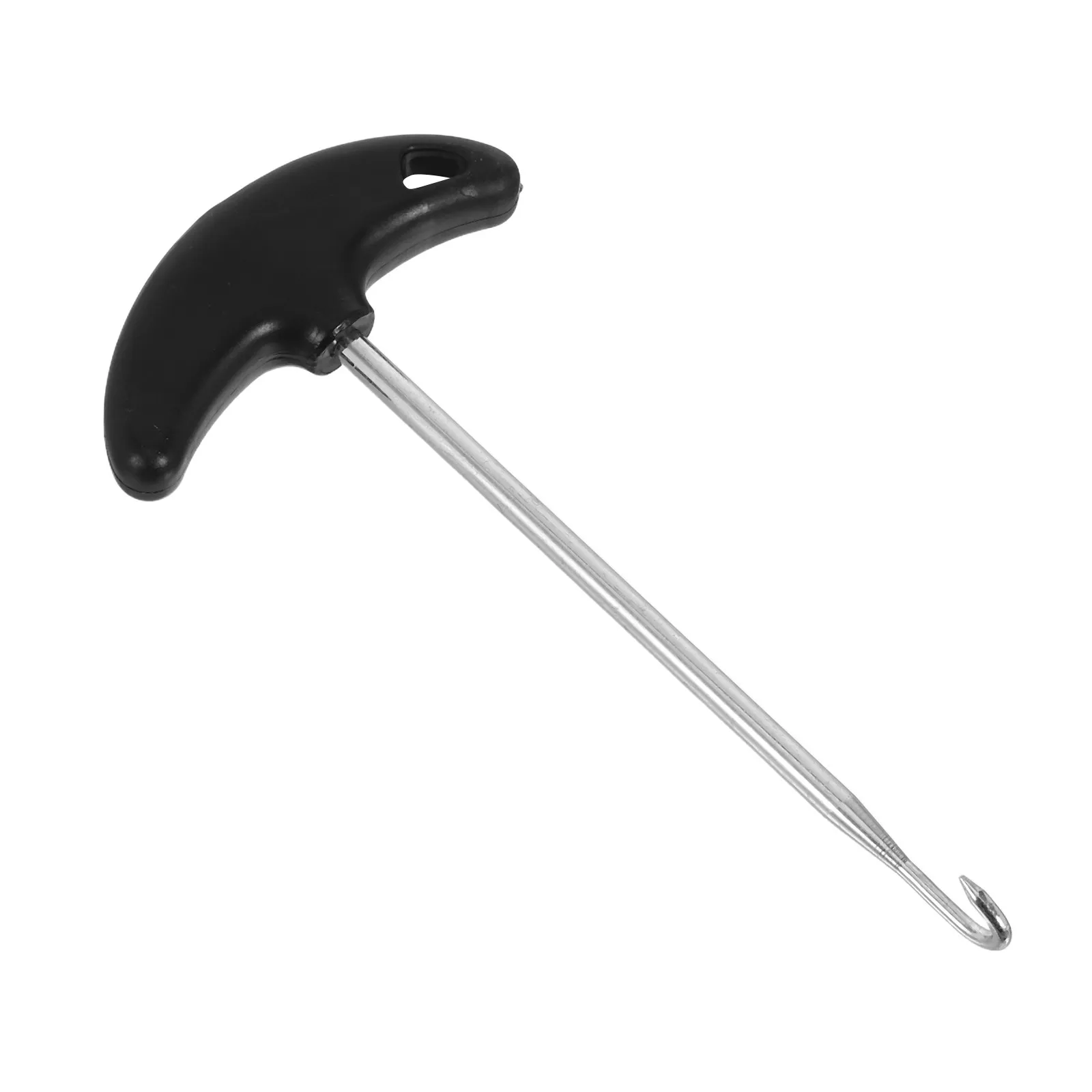 Motorcycle Exhaust Puller Hook Tool T-Shaped Handle Rubber Coated Durable Metal Nylon Precision Fit Ergonomic Grip Efficient