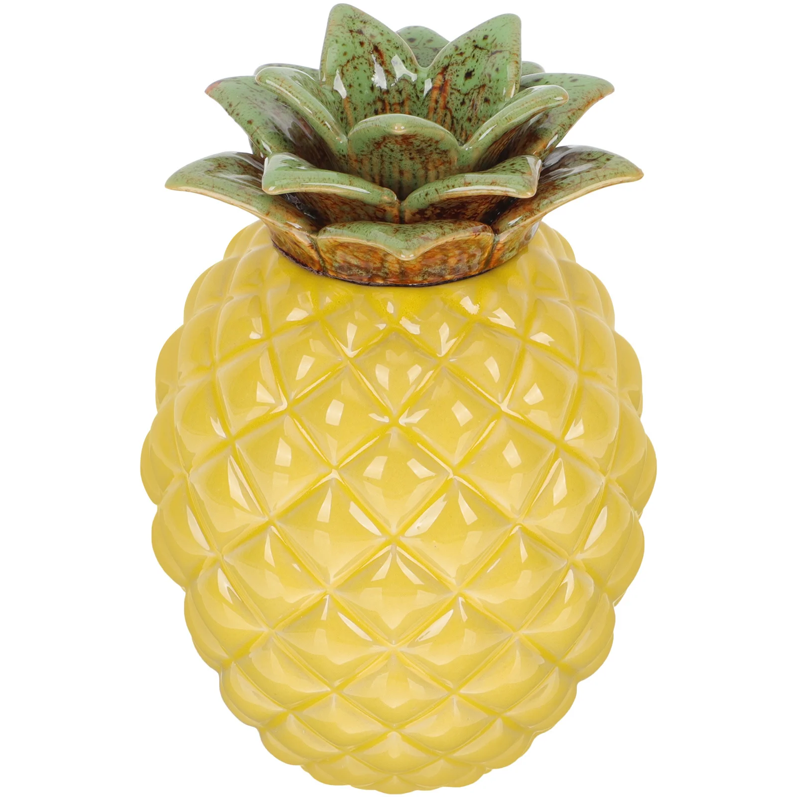 

Ceramic Pineapple Tea Canister Airtight Lid Storage Jar Candy Tea Box Organizer Home Decor Candy Jar with Lid Sealing Can,