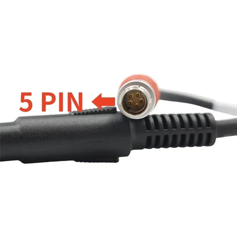 

【New User Coupon】A00302+ A00400 External 5Pin Power Cable With Alligator Clips For Trimble, GPS Hiper, And For Topcon Total Stat