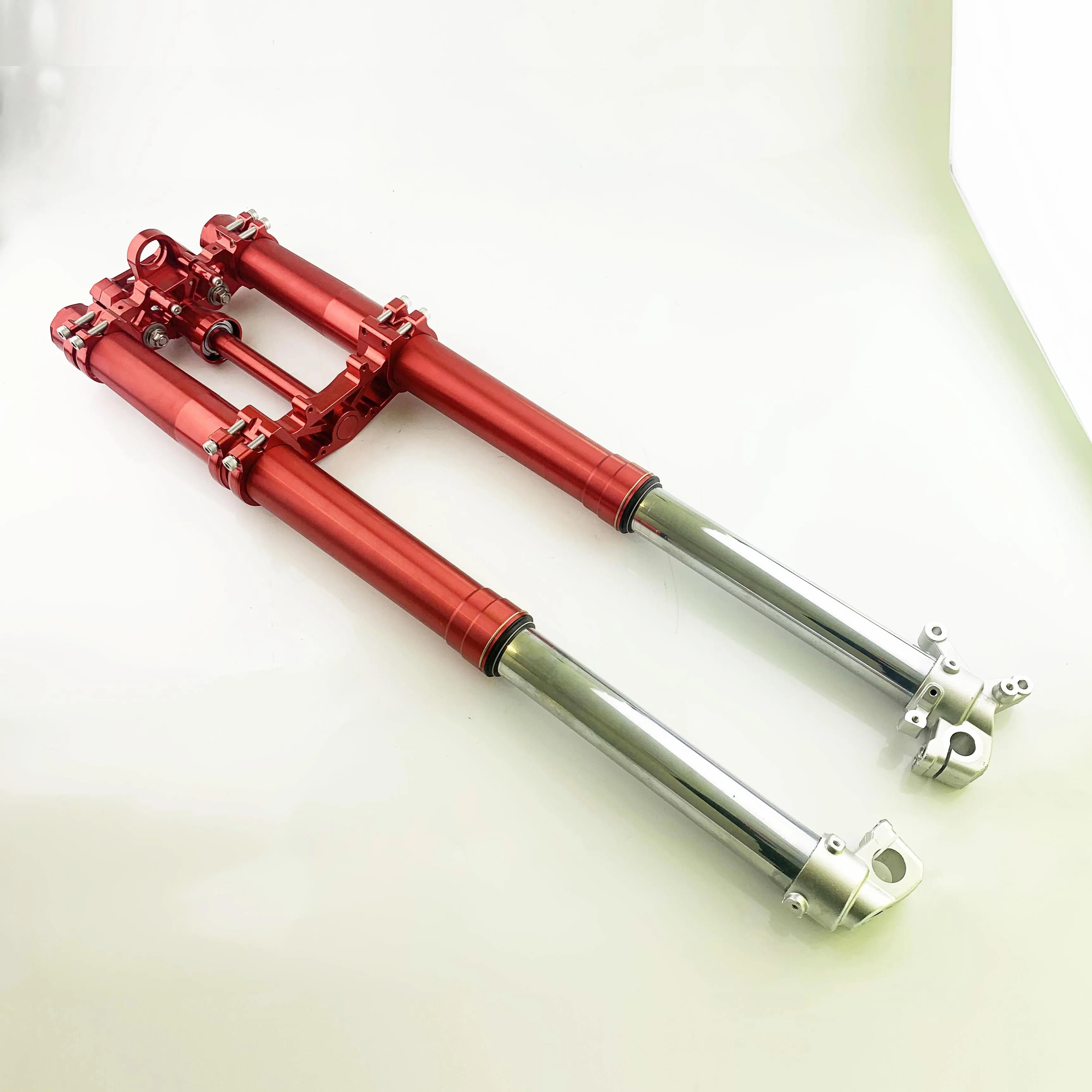 Cross Country Motorcycle Front Fork Shock Upper Lower Connecting Plate Suspension Telescopic Shock Absorber