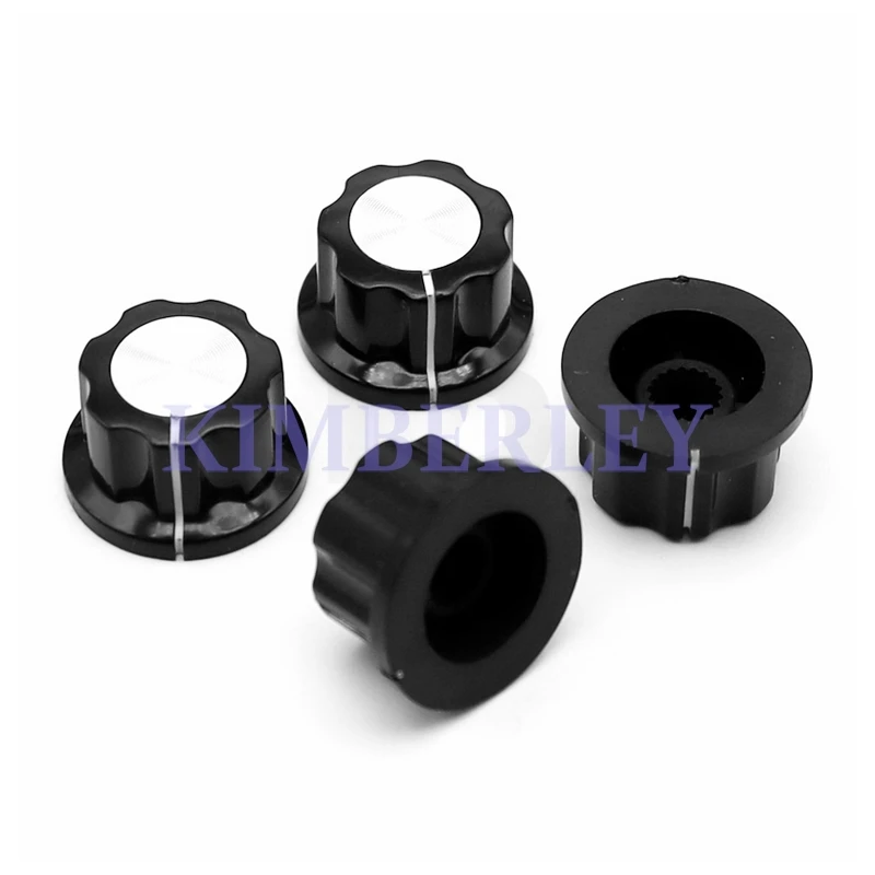 10PCS Plastic Knob Cap Potentiometer Knob Cap 6MM Plum Handle 20*12MM Switch Cap Encoder Adjustment Cap