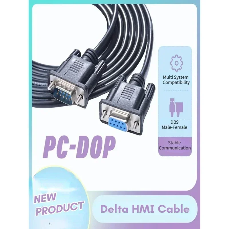 PC-DOP For Delta DOP Touch Screen HMI Serial Port Programming Cable RS232  9Pin Female To 9-pin Male Download Line