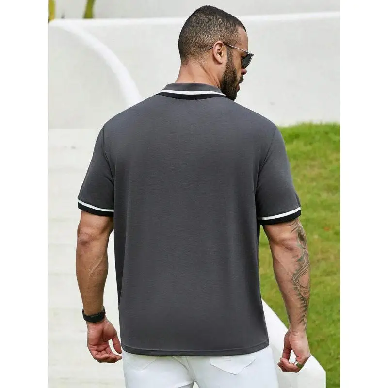Business Gentleman Style Jacquard Collar  Shirt Women's Fleece Lined Cool Sensation Sleeveless Flip Collar Tonal Pattern