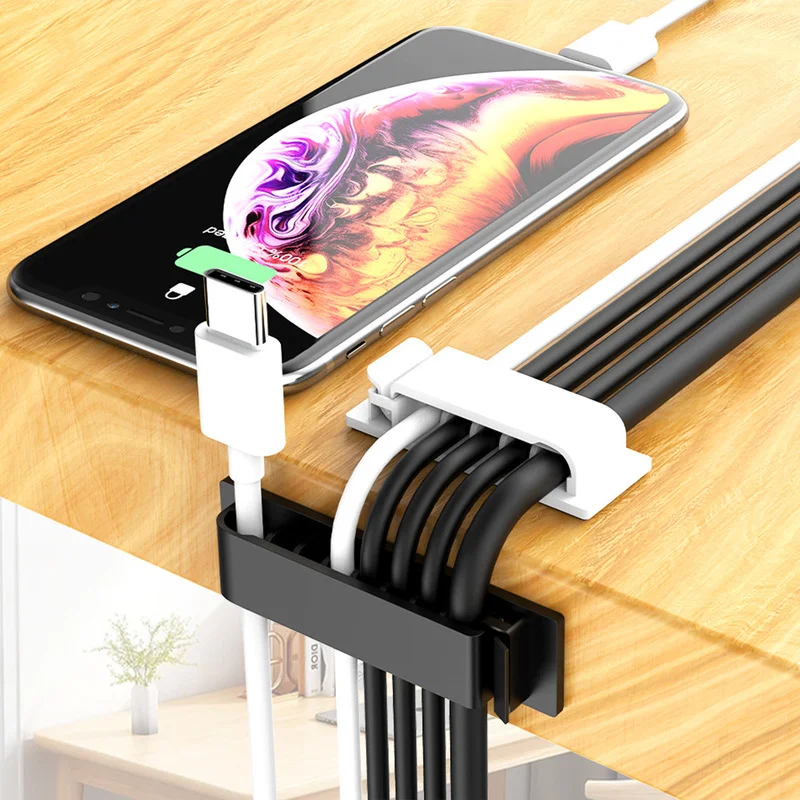 Self-Adhesive Wire Organizer Wire Management Wire Harness Clip Home Office PC Power Supply USB Routing Desktop Wire Organizer