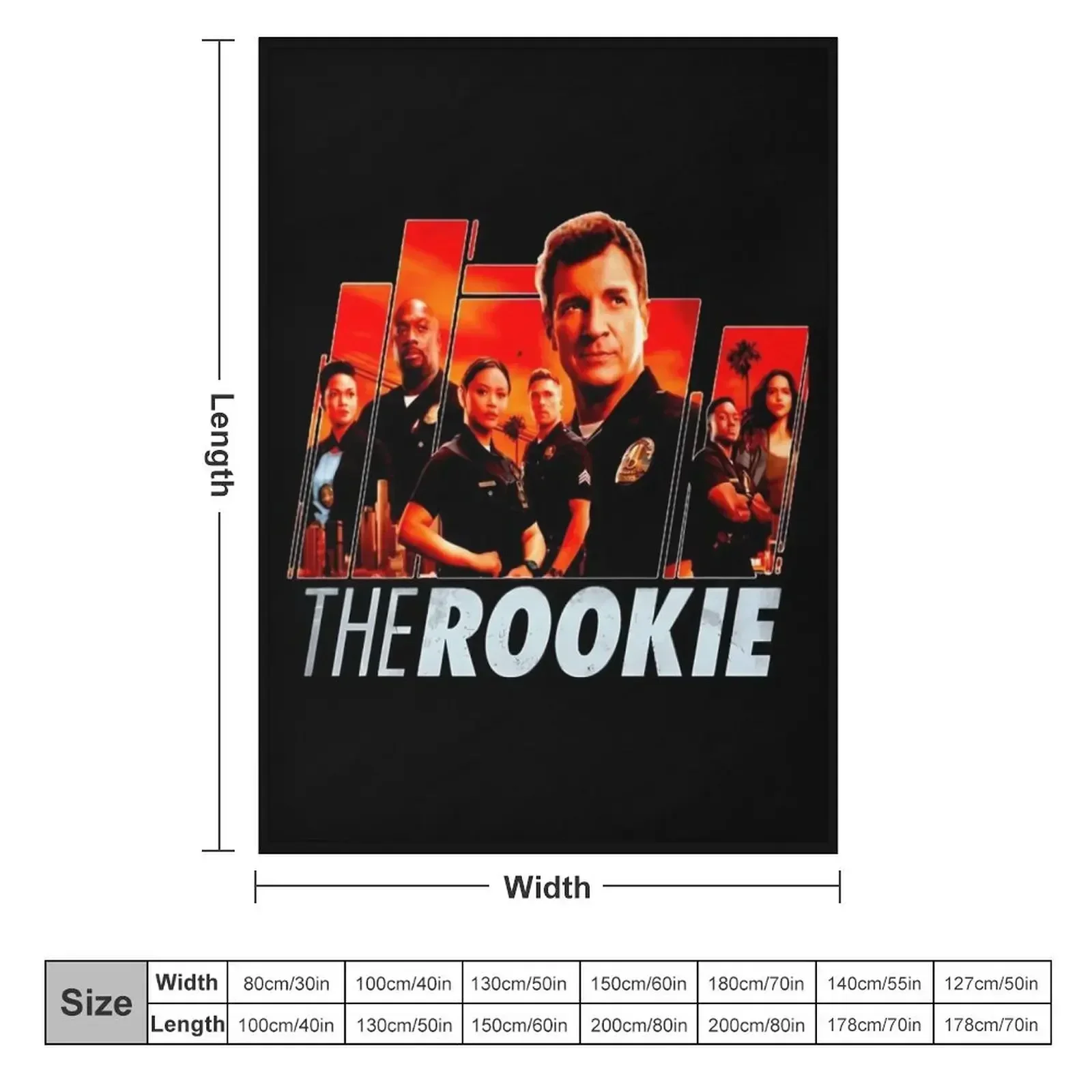 The Rookie Fanart Poster Throw Blanket Picnic Decorative Sofas christmas gifts Blankets