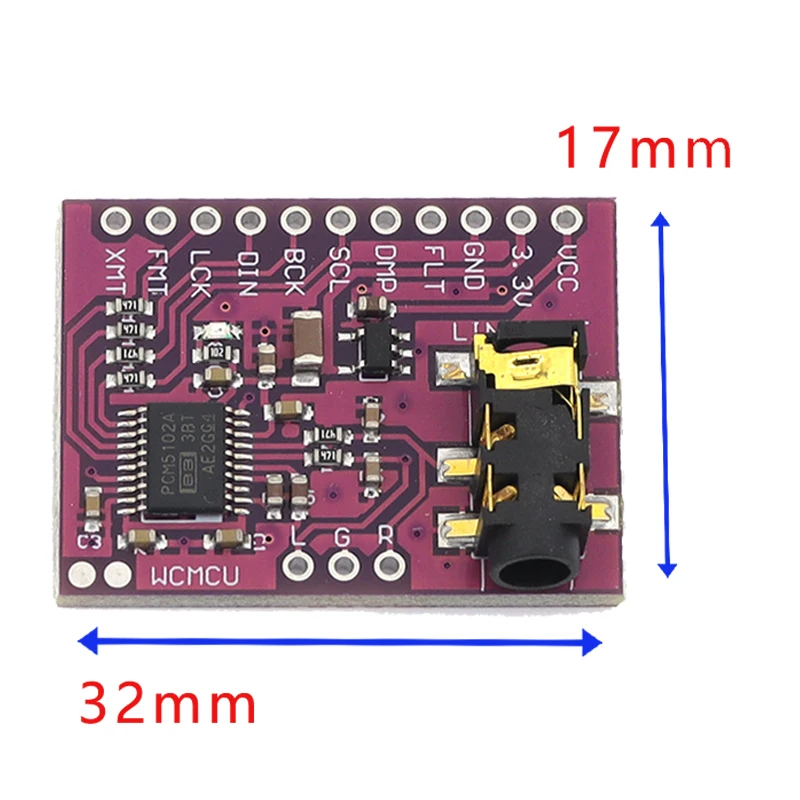 Javino 1/5/10Pcs GY-PCM5102 I2S IIS microcontroller Raspberry Pi high-quality lossless digital audio DAC decoding board