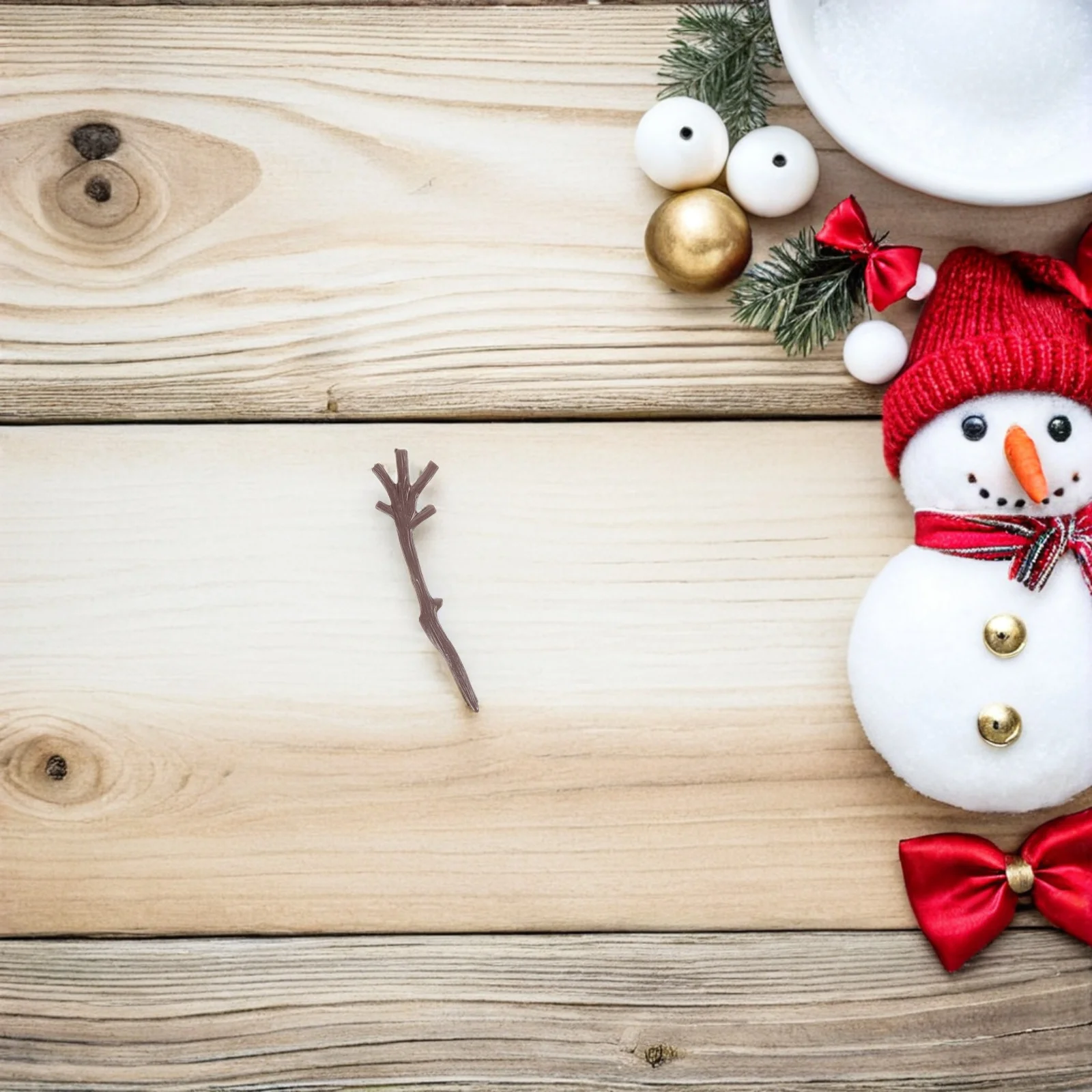 

120Pcs Plastic Antler Ornaments Mini Reindeer Horns for DIY Christmas Snowman Branch Craft Supplies Fake Deer Antlers