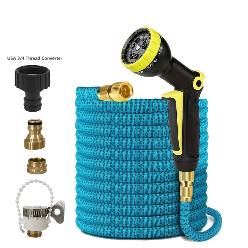 Expandable Garden Hose, High-Pressure Front Press Water Gun, Non Twisted Water Pipe, Garden Irrigation Pipe, Car Wash Supplies