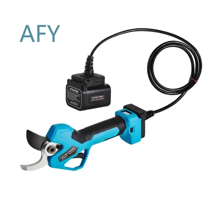 Cordless Electric Pruning Shears for Gardening 45mm Branch Scissors Cutter Pruner with 2 Batteries for All Garden Tools