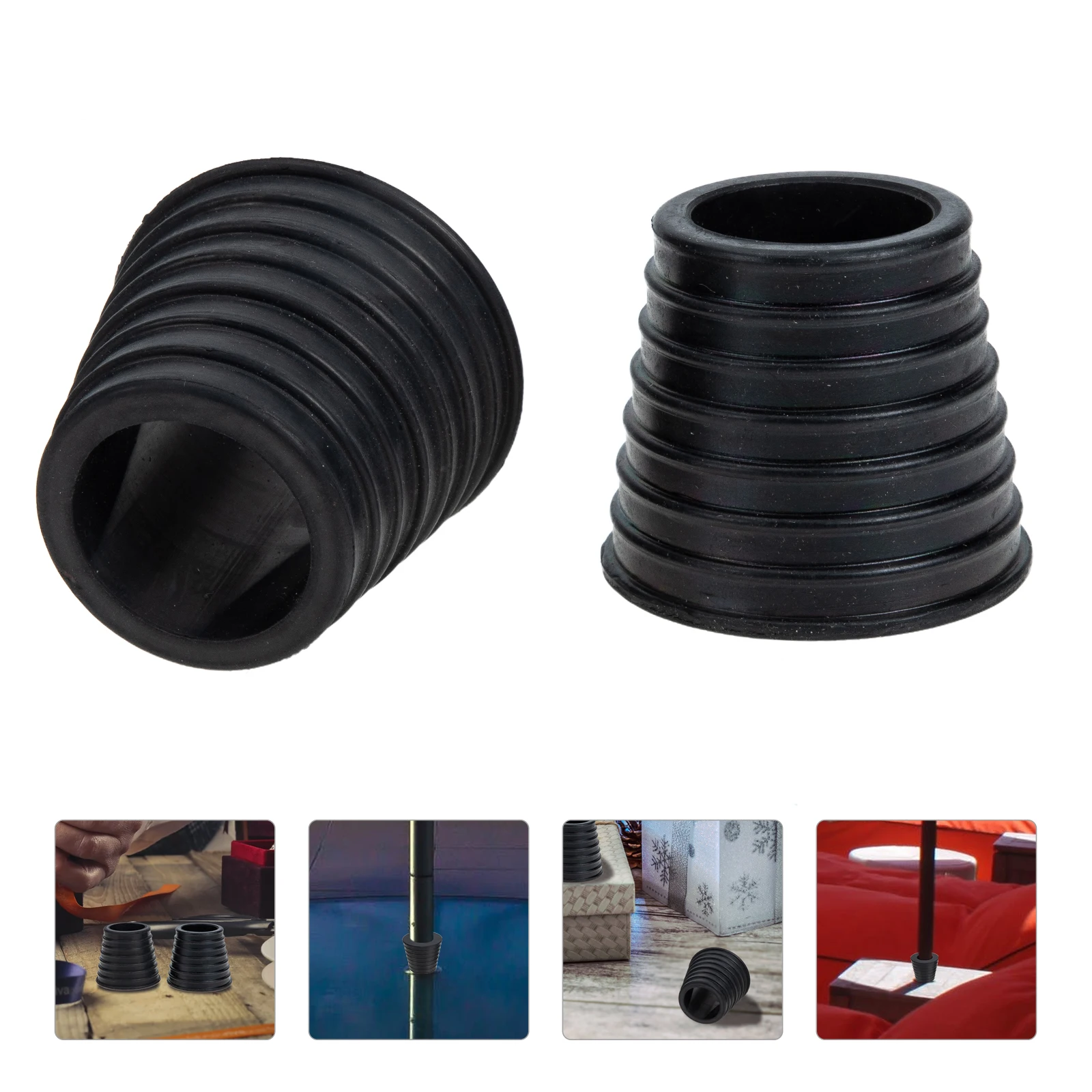 

2 pcs Silicone Umbrella Hole Durable High Temp Resistant Wedge Plug For Outdoor Table Parasol Fixing Accessories Abrasion Proof