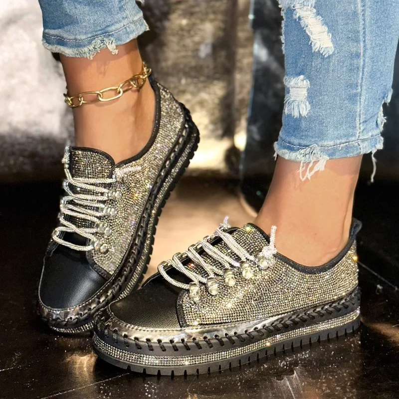 

2025 г., новая осенняя модная женская повседневная обувь без шнуровки на низком каблуке, новая трендовая спортивная обувь, женская уличная повседневная прогулочная обувь