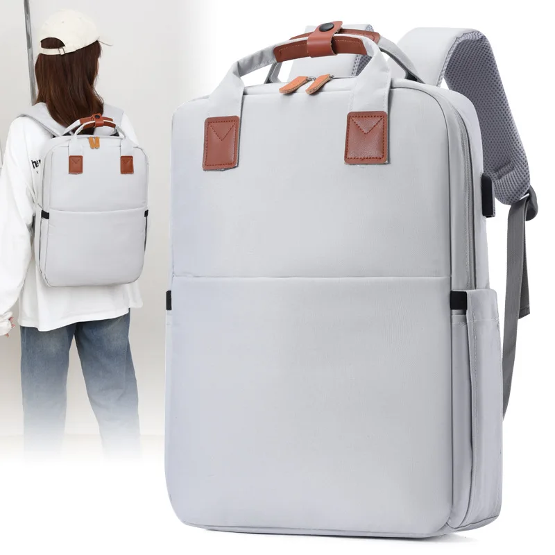 Europe and the United States leisure portable backpack 16 inch computer bag light business commuter backpack student bag