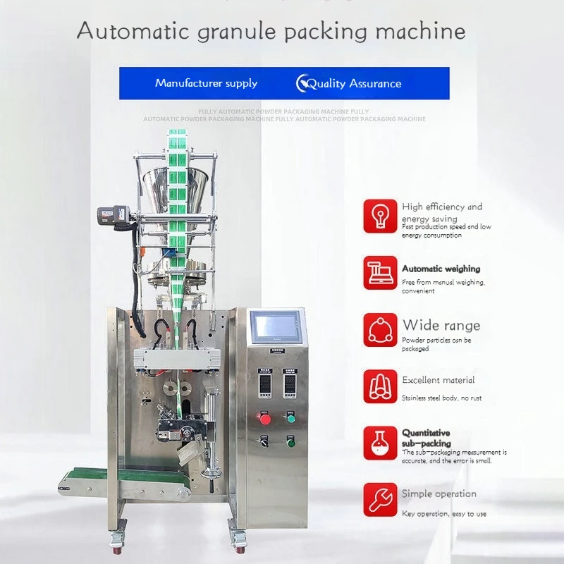 Grote commerciële deeltjespoederverpakkingsmachine Automatische weegvul- en verpakkingsmachine Volautomatische deeltjes