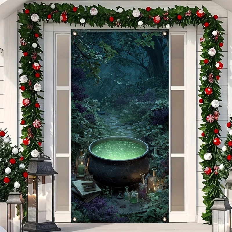 The 2D Flat panel features a large liquid pot emitting a green light, with several ancient books scattered nearby.zyc