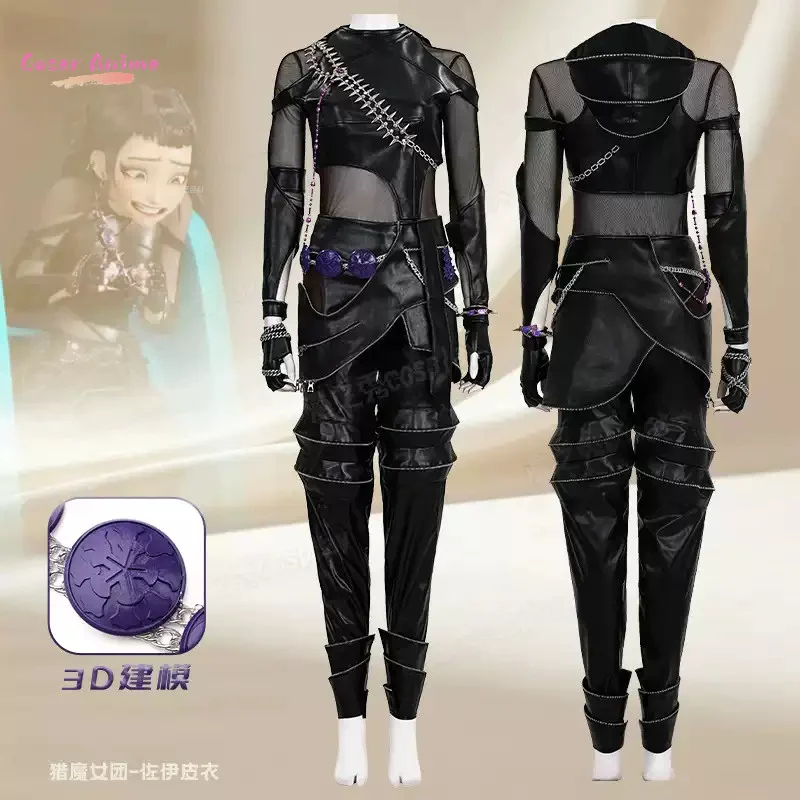 

Аниме KPop Охотники на демонов Зои Косплей Костюм Униформа Хэллоуин Карнавал Вечеринка Рождественская игра Ролевая одежда Одежда