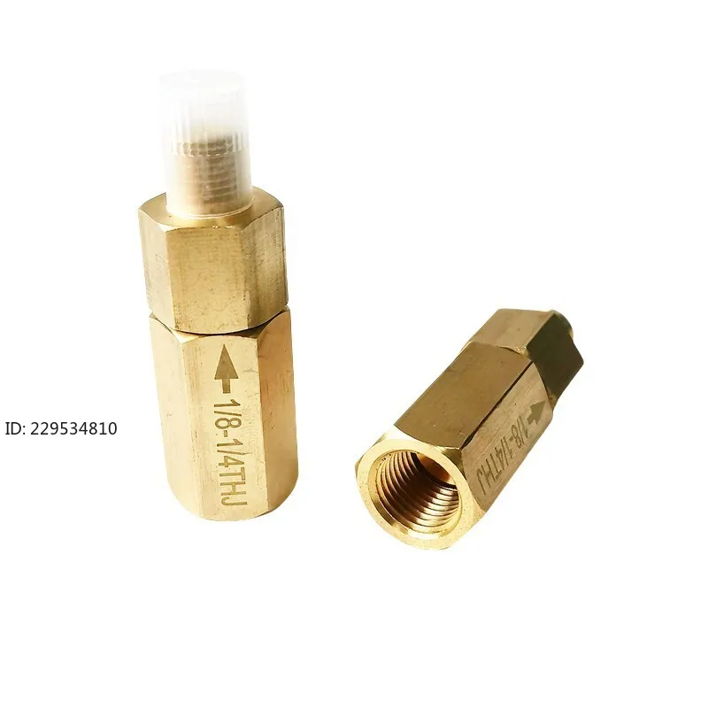 1pcs Screw air compressor visual oil return check valve transparent check valve oil sight mirror thread M12 * 1.5