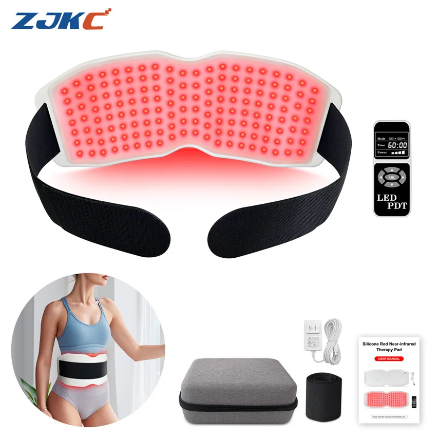 660nm 850nm 940nm Heated Neck Wrap Pad Belt Red Infrared Light Therapy at Home for Pain Relief Shoulder Back Device