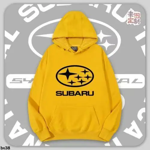Толстовка Subaru с капюшоном для мужчин и женщин, новинка осени и зимы 2025 года, с плюшевой свободной и универсальной трендой повседневной одежды