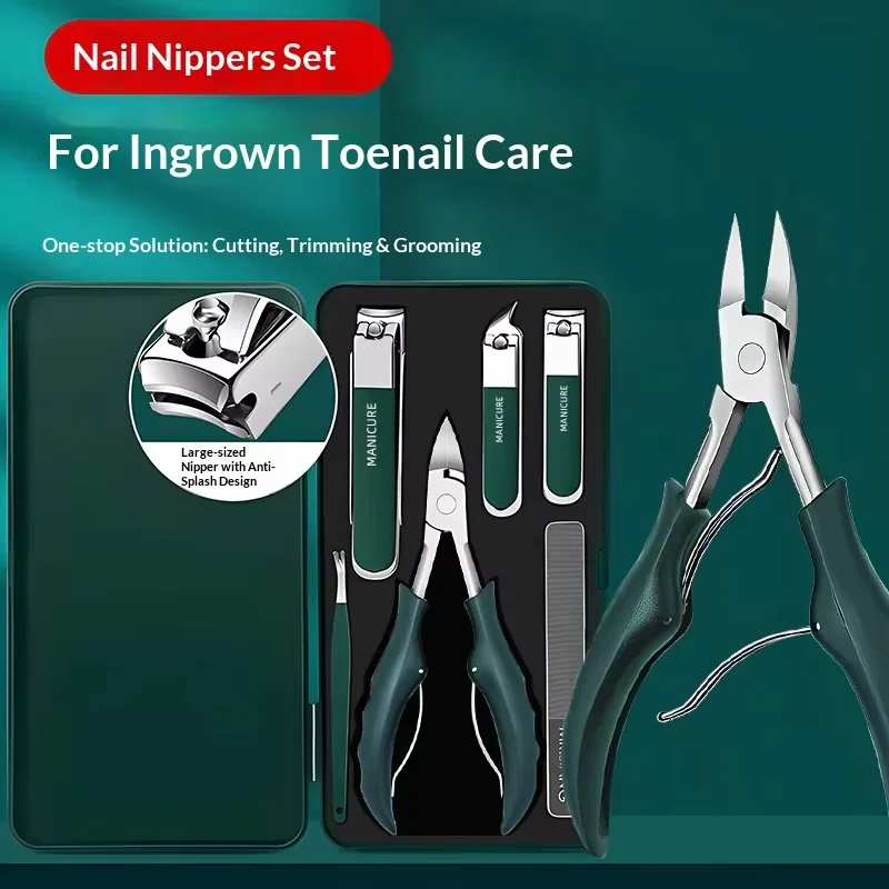 

Nail Groove Special Nail Clipper Set, Stainless Steel Nail Clipper, Thick Gray Toenail Inlay, Eagle Beak Pliers, Nail Art Tools