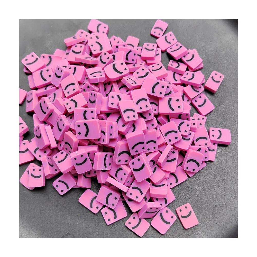 Pink/purple Halloween Ghost Polymer Clay Slices Sprinkles For DIY Crafts Slime Filling 10MM
