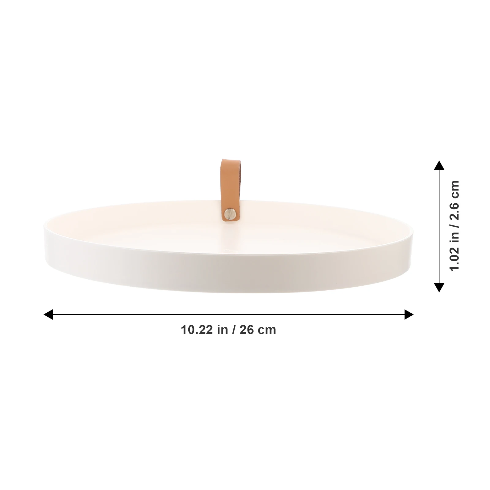 

Sturdy Household Round Tray Bathroom Cosmetics Organizer Vanity Storage Holder For Toiletries Lightweight Easy Clean
