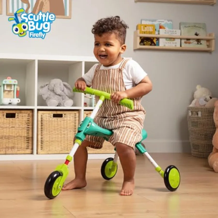 3륜 밸런스 바이크 접이식 삼륜차, 1-4세 유아용, 다리 조절 가능, 균형 및 협응력 발달