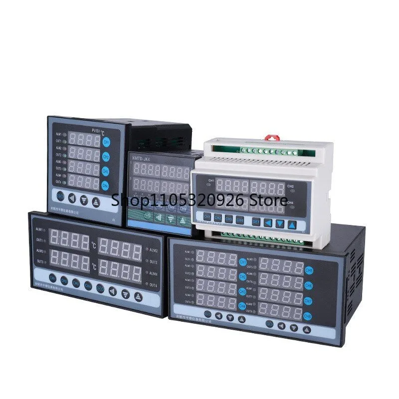 Rail, multi-channel temperature control instrument  4-way rail RS485 intelligent digital display thermostat