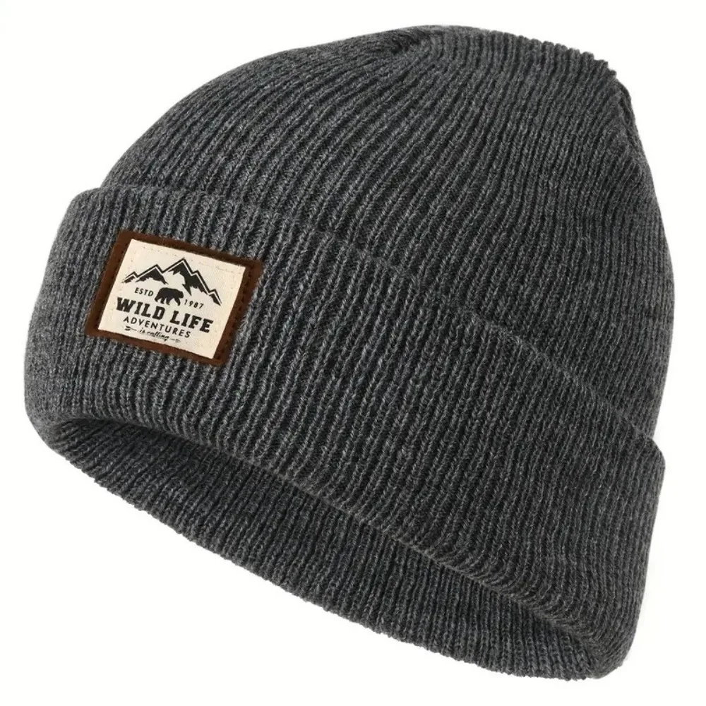 

Fashion Warm Outdoor Fleece Sports Hat Windproof Knitted Winter Cap Ear Protection Thickened Beanie Hats Men Women