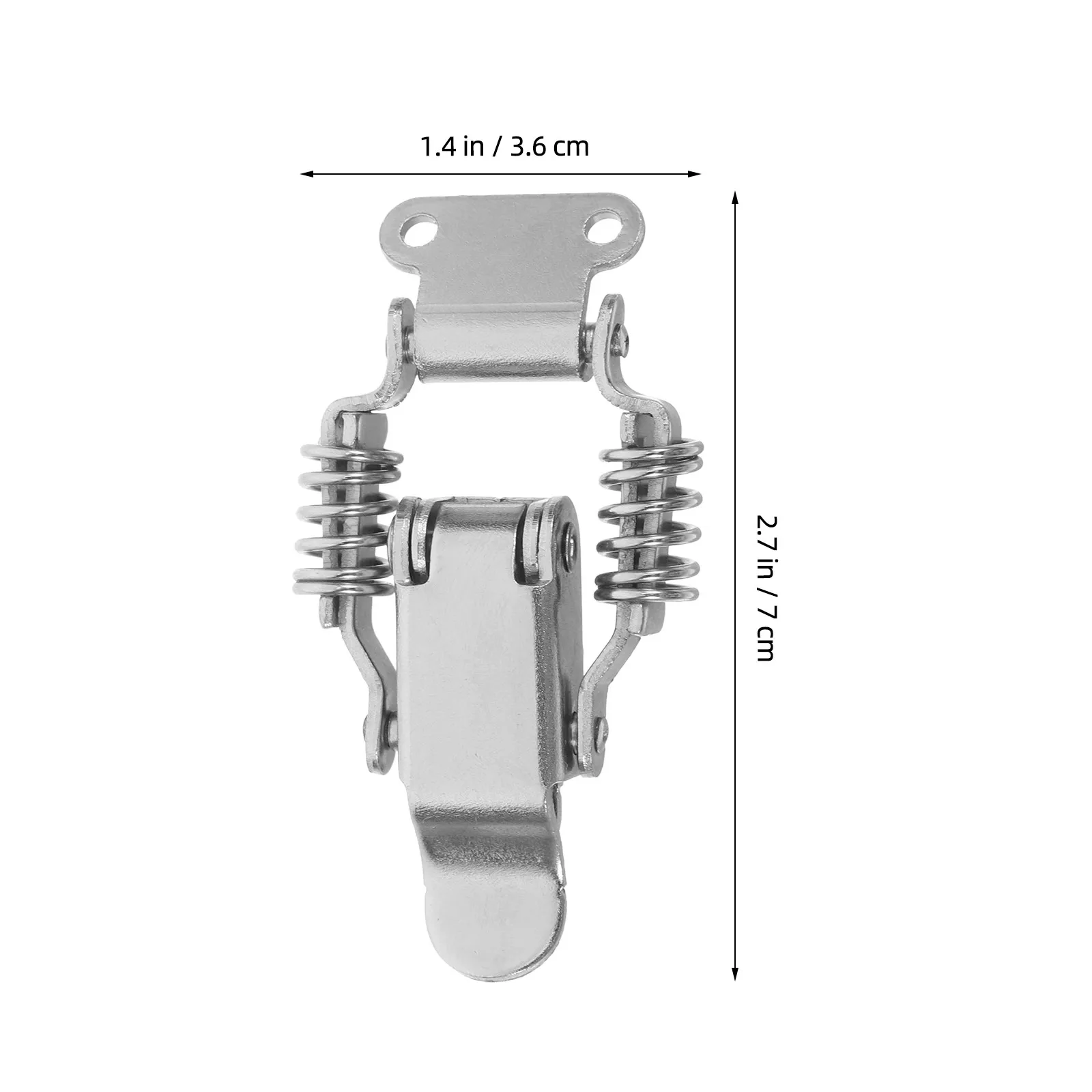 4Pcs Heavy Duty Iron Double Spring Toggle Latch Shock Absorbing Duckbill Design for Cases Toolboxes Rv Cabinets
