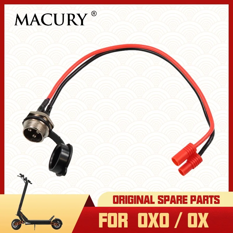 Original Aviation GX16 3-Pin Charging Socket for Some INOKIM OXO OX Electric Scooter Charge Plug Power Port MACURY Spare Parts