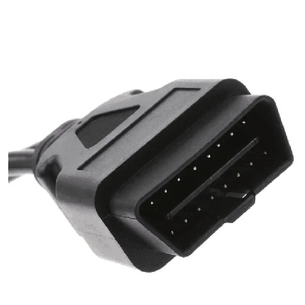 J1962  Round Wire OBDII OBD 2 OBD2 16 Pin ELM327 Male To Dual Female Y Splitter Extension Connector Cable