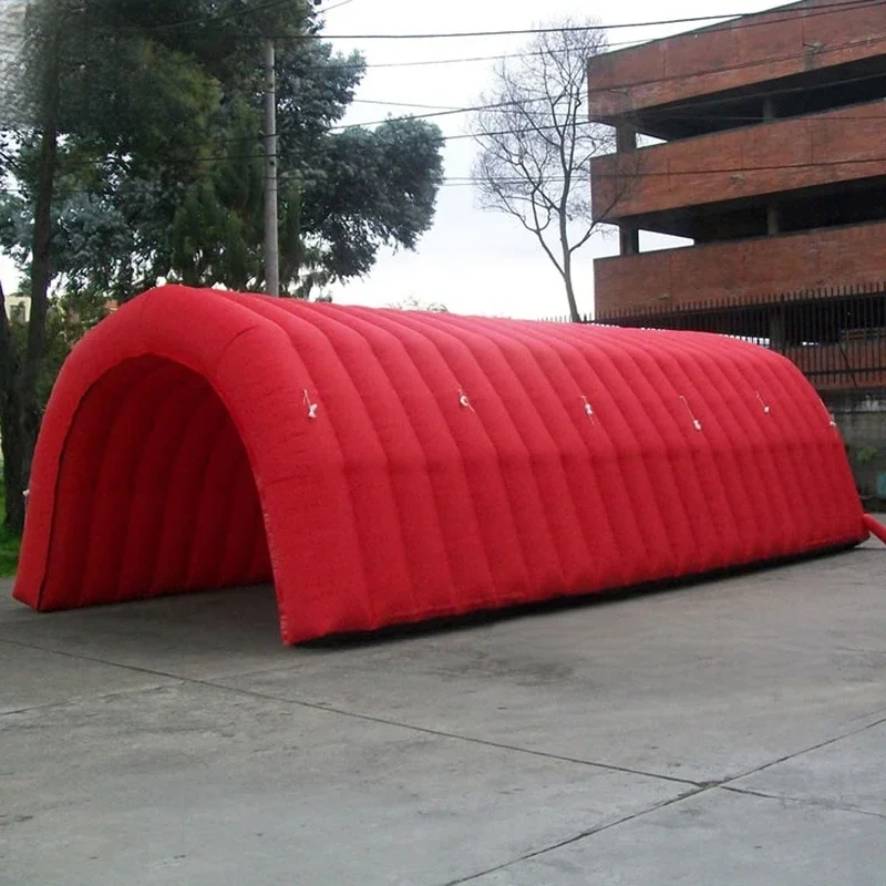 Customized Size Inflatable Tunnel Tent And Color Arch Styled Black Sports Entrance With Blower For Nightclub Stage Event