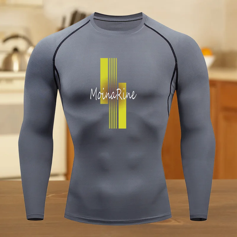 الرجال ضغط قميص للتمرين الصيف سريعة الجافة بدلة علوية تنفس امتصاص العرق ضيق صالح اللياقة البدنية تي شيرت مقاومة للعرق