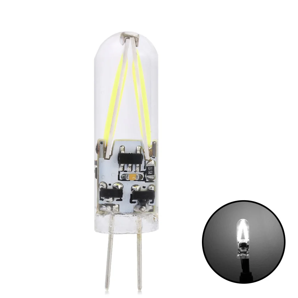 

Led Filament Mini Bulb G4 12V 3W 270Lm 6000-6500K Daylight Non-Dimmable 360° Beam For Closet Cabinet Ceiling Puck Lights