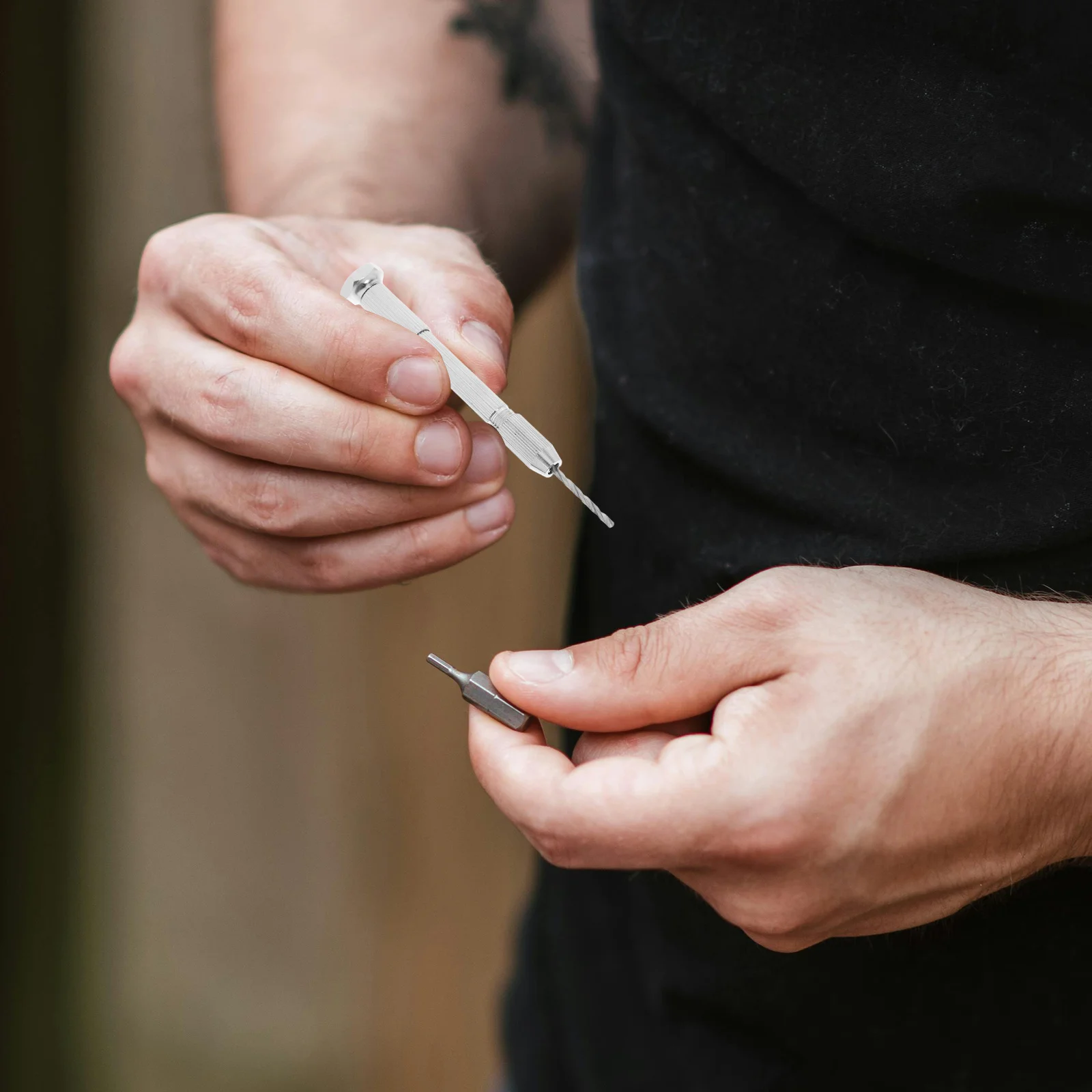 1Set Manual Work DIY Tool Hand Drill Set with Micro Drill Bits for Precise Holes in Various Materials Manual Work DIY Tool