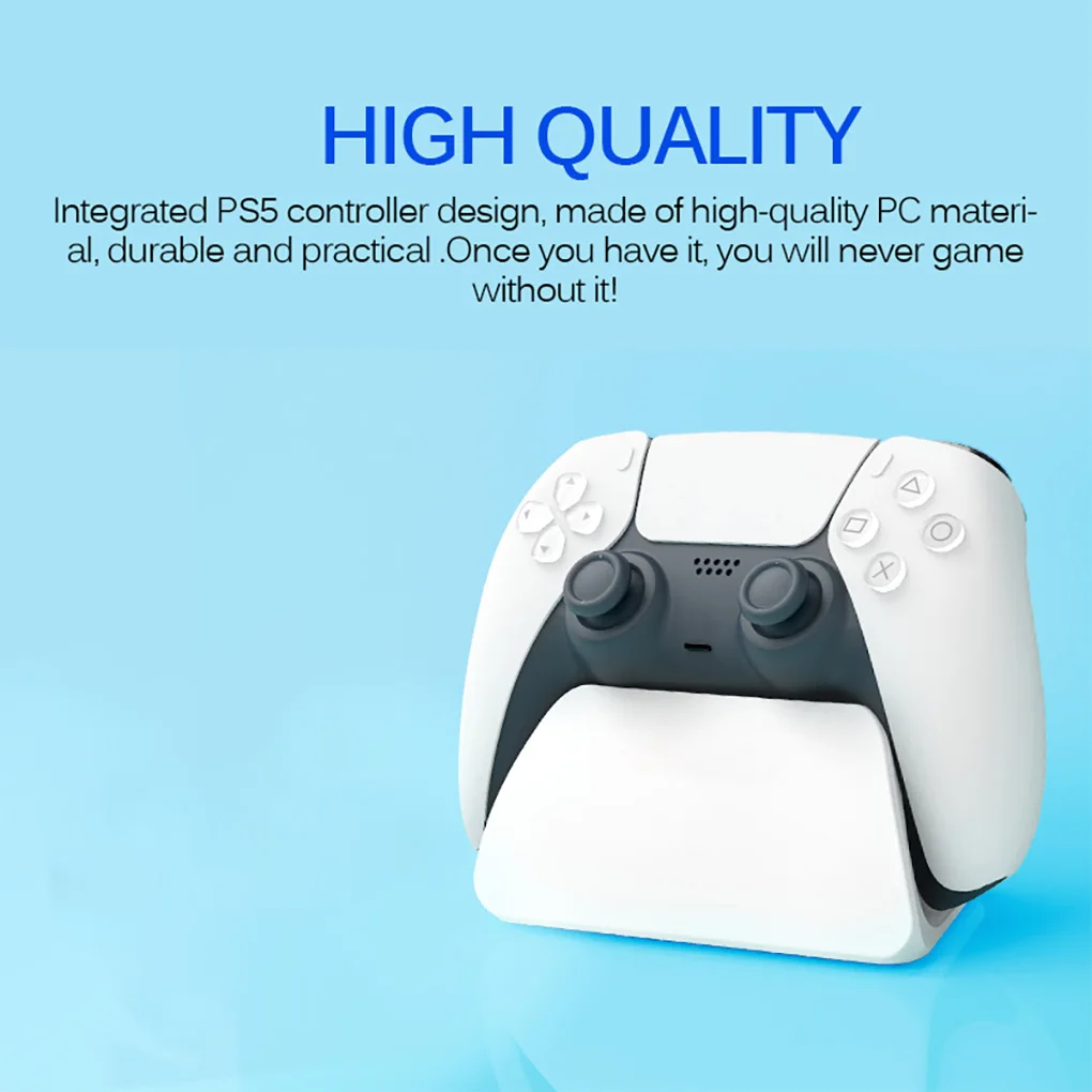 1 Set Storage Stands Game Pad Accessories Controller Bracket Upgraded Structure Desktop Holder Replacement for PS5