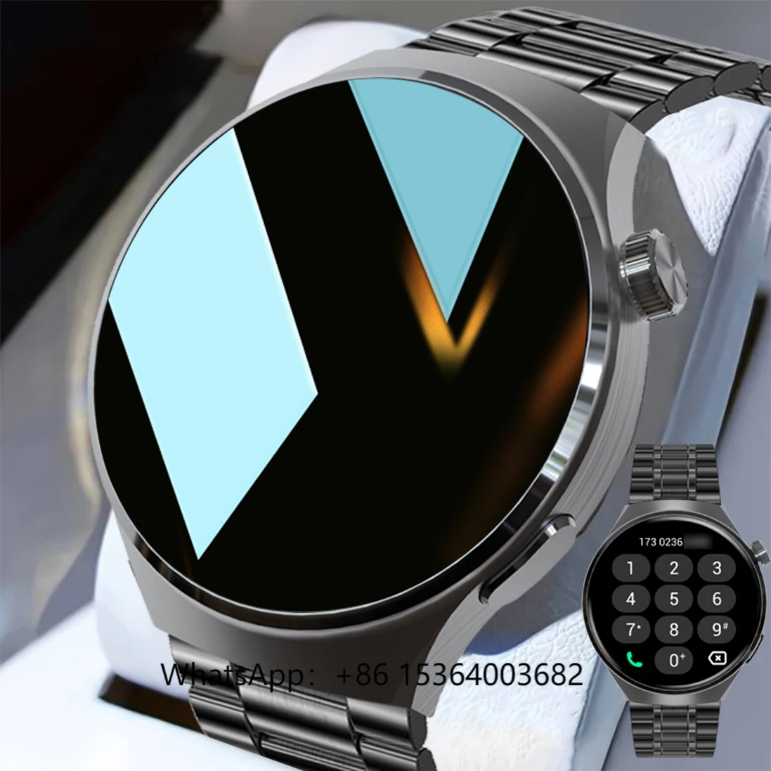 

TJXL-SENBONO V19 Smart Watch Men 1.39'' HD Screen BT Calling Waterproof Heart Rate Sports Fitness Bracelet Woman Men Smartwatc