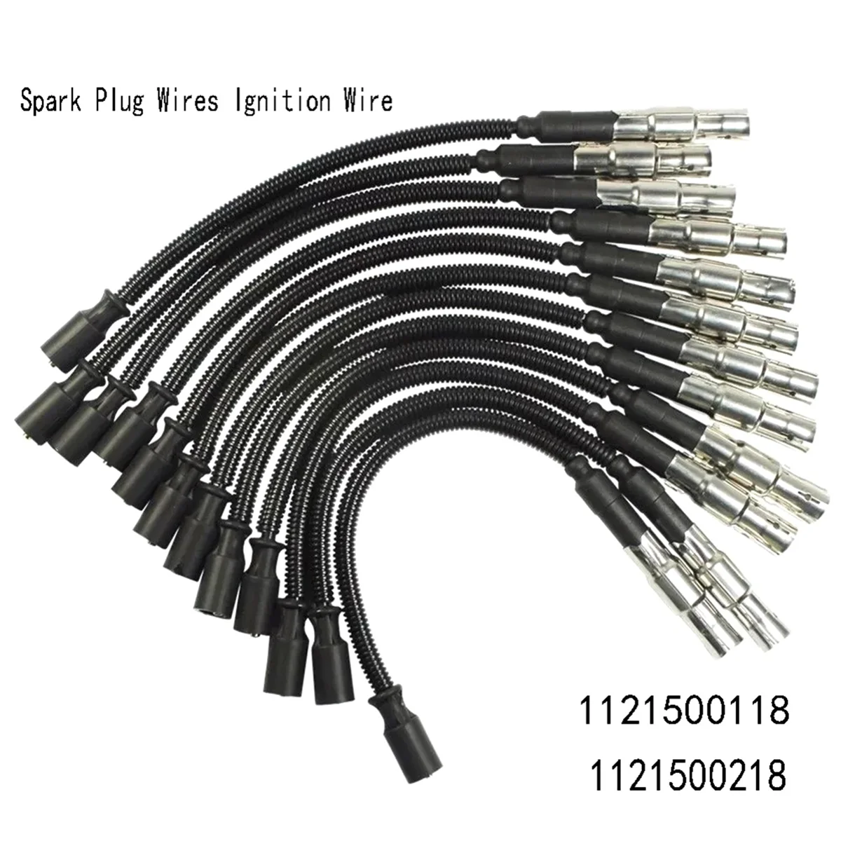 12PC Spark Plug Wires Ignition Wire for Benz C E Class E320 W210 W203 W211 W220 W251 C240 C320 C55 1121500118 1121500218