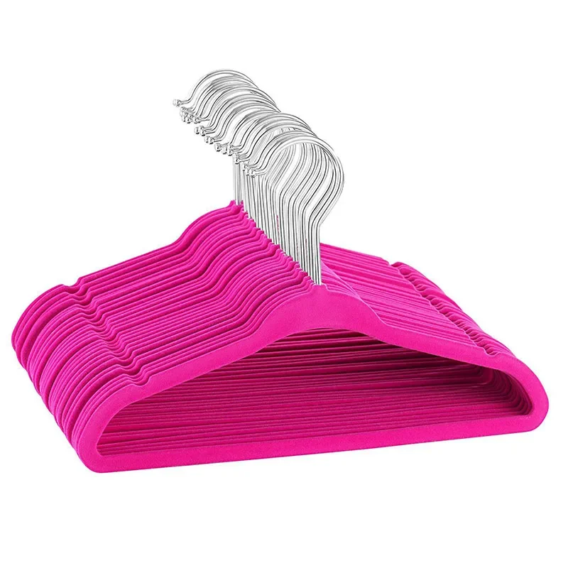 

10Pcs Non-Slip Velvet Kids Clothing Hangers Rack Cabides Infantil For Jackets Pants Dress Clothes Hangers for velvet hangers