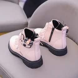 Girls Boots Children Short Boots Soft Soled Ankle Boots Princess Boot Kids Shoe for Girl Winter Shoe for Girls Botas Mujer Tenis