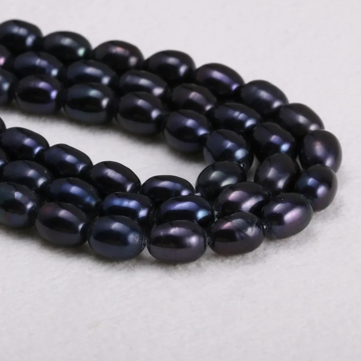 5-6mm AA 36cm Natural 100% Freshwater Pearl Beaded Rice Shape Isolation Loose for Jewelry Make DIY Necklace Bracelet Accessories - Image 5