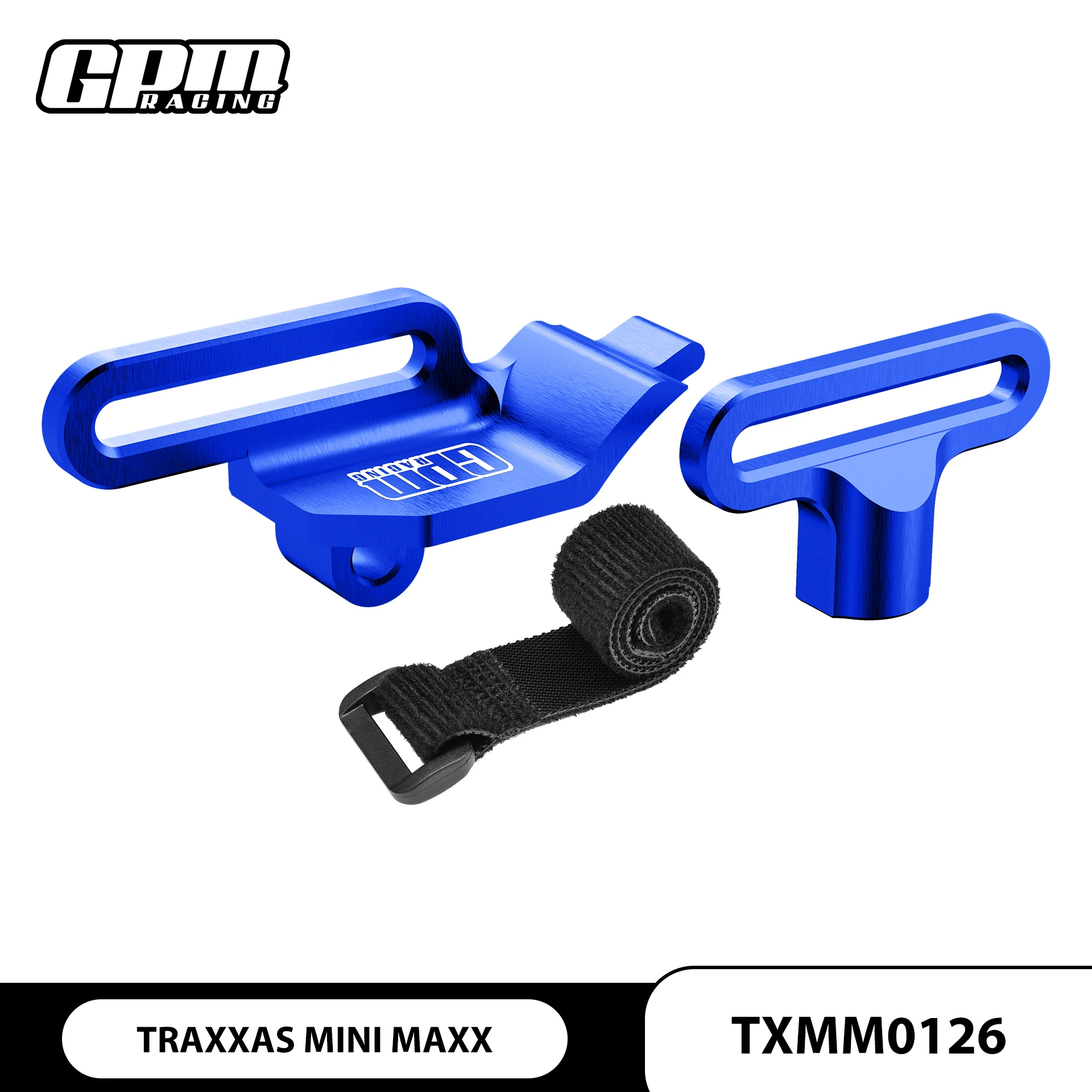 GPM 7075 Alloy Retainer, Battery Hold-Down For TRAXXAS Mini Maxx / Mini XRT / Mini Slash / Mini Rally