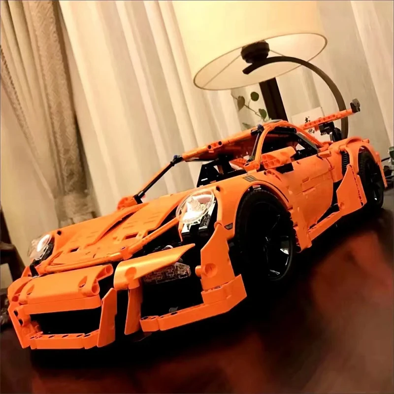 Technical Car MOC Building Bricks for Adults and Children, Model Kits Constructor Toys for Boys 911GT3 RS Compatible with 42056