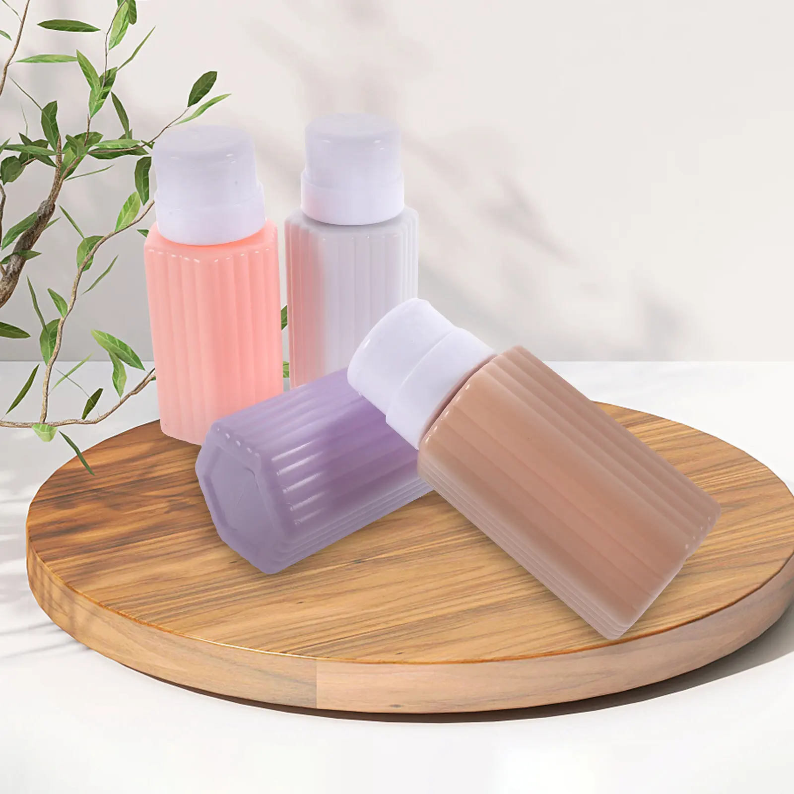 

Набор из 4 многофункциональных флаконов-дозаторов для жидкостей: для жидкости для снятия лака, пустые, многоразовые, компактные, легкие, удобные для путешествий