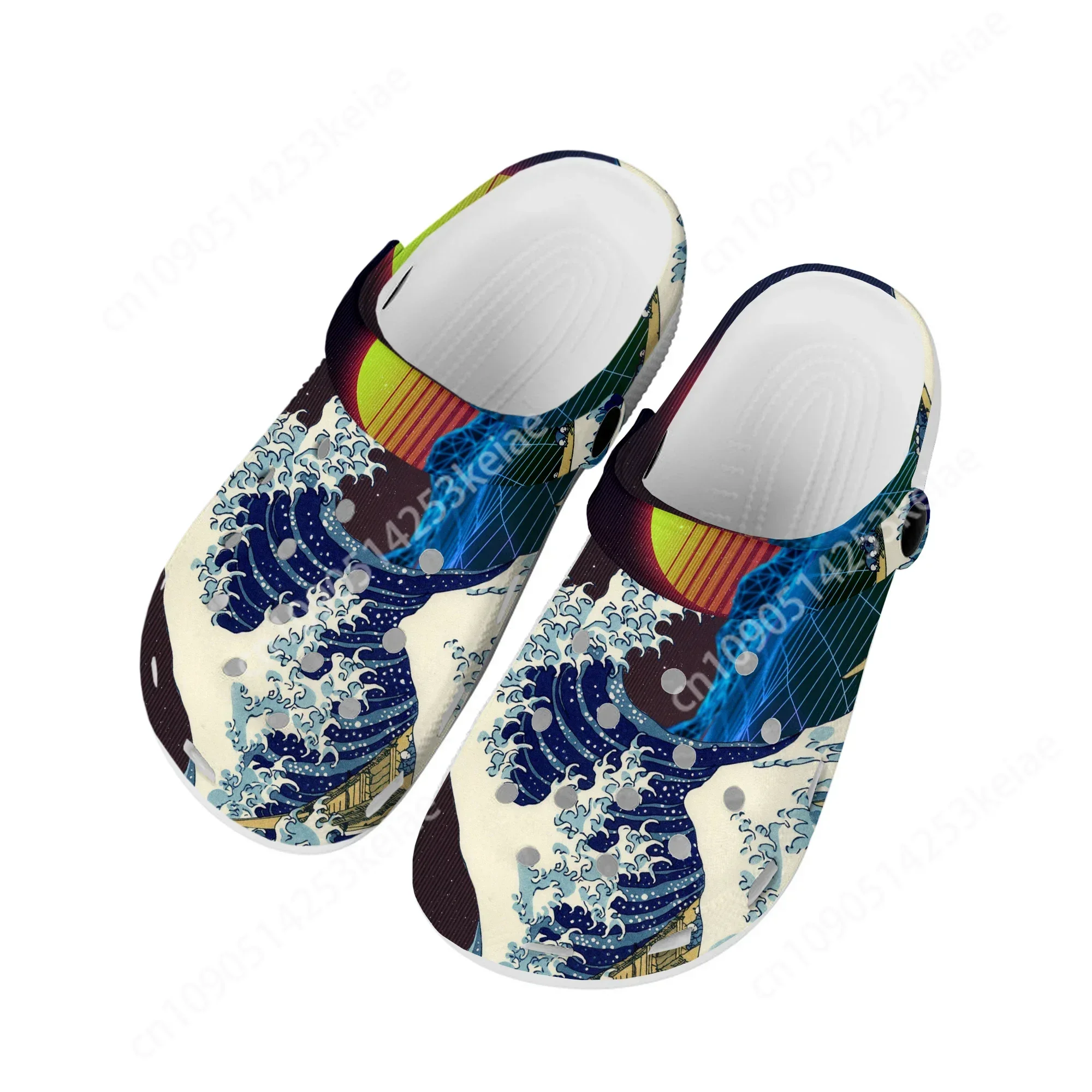 The Great Wave off Kanagawa Printmake Art Home Clogs Custom Water Shoes Mens Womens Teenager Shoe Garden Clog Beach Hole Slipper