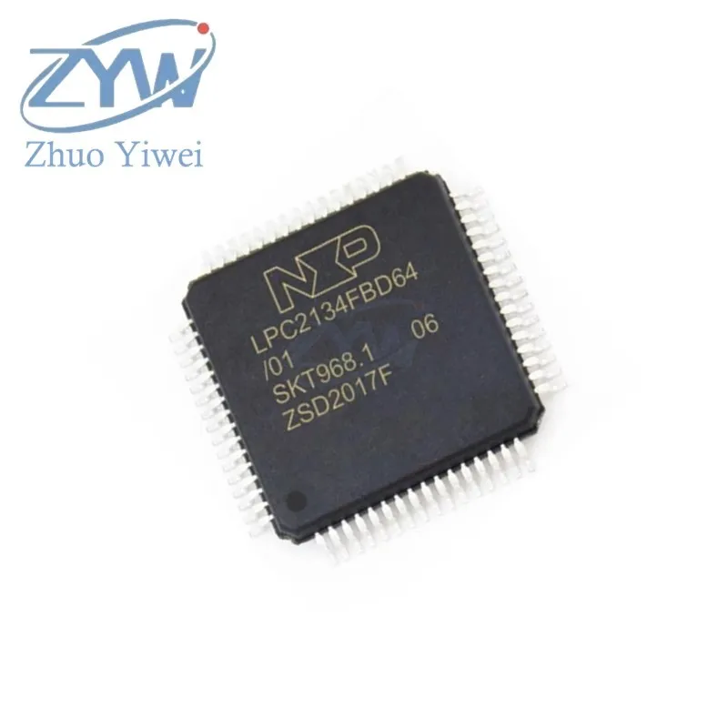 LPC2134FBD64/01 LQFP-64 LPC2134 LPC2134FBD ARM7 60MHz 128KB 16/32-bit microcontroller patch New original